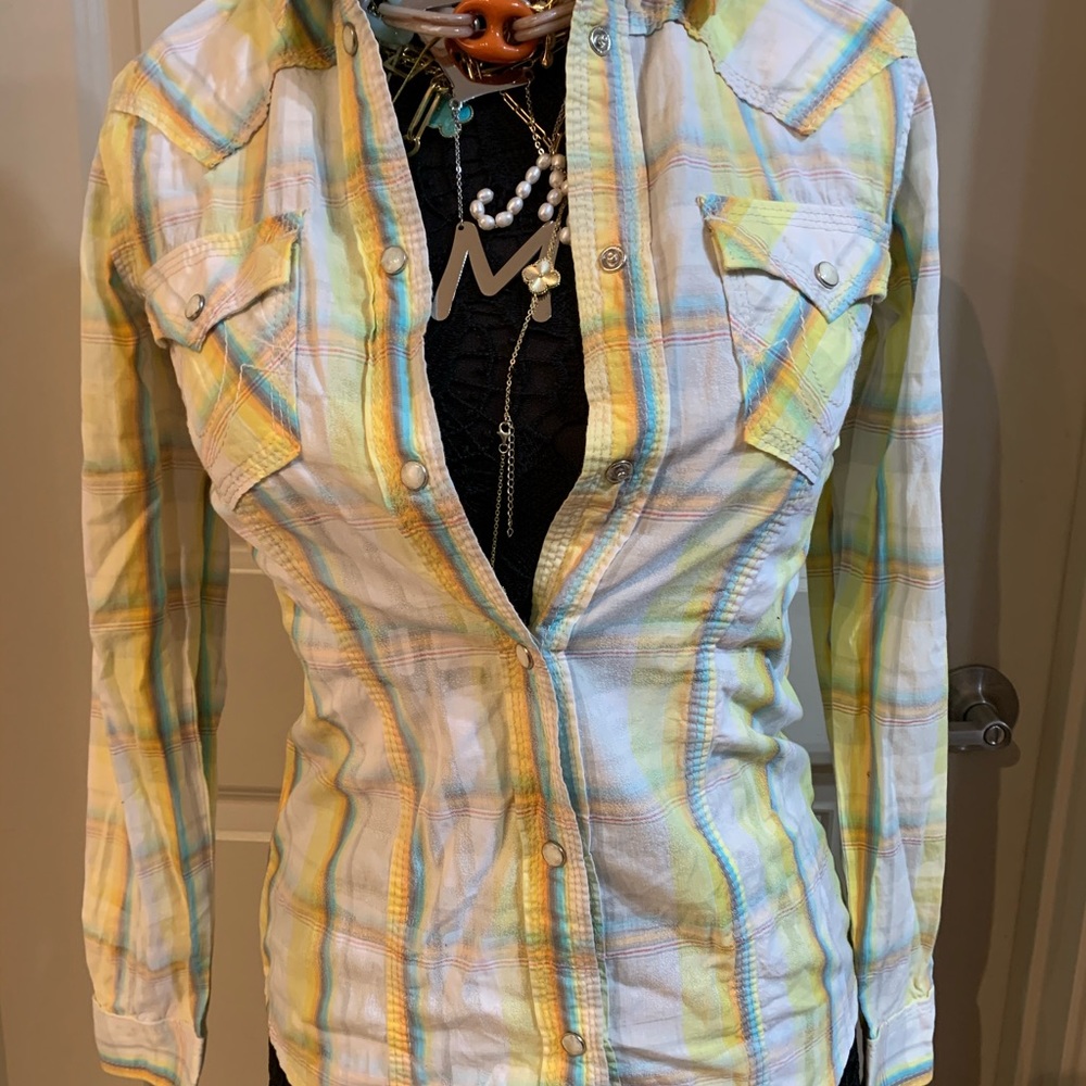 Girls True Religion Plaid Shirt